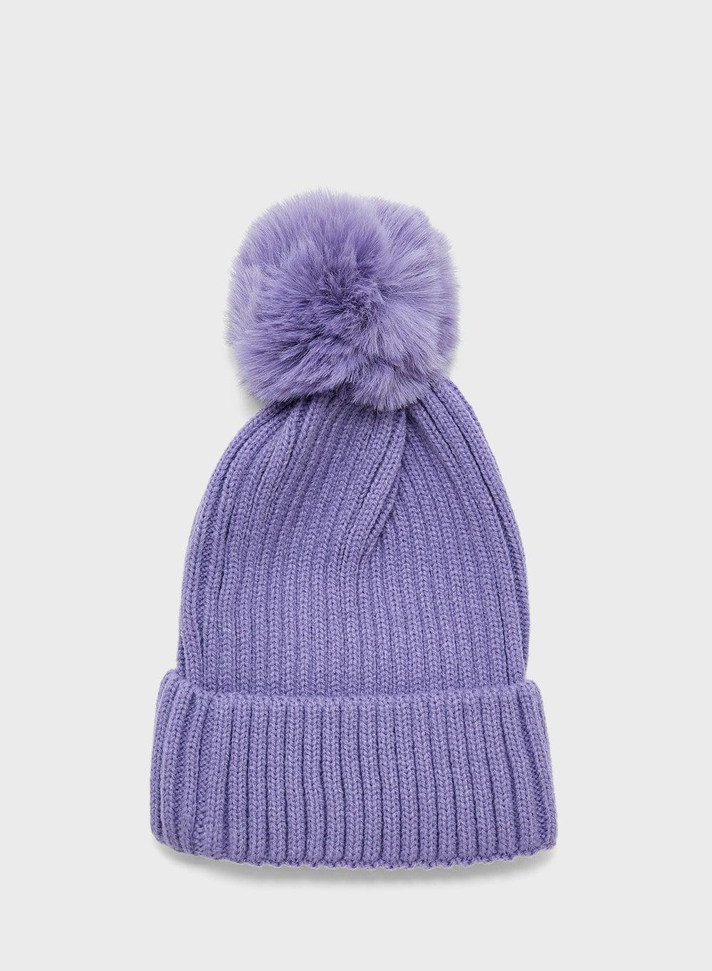 Ginger Pompom Women's Knitted Winter Beanie - Image 1