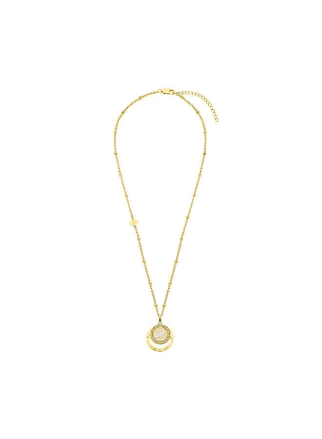 CERRUTI 1881 Onagrace Gold-Plated Mother of Pearl Crystal Necklace - Image 1
