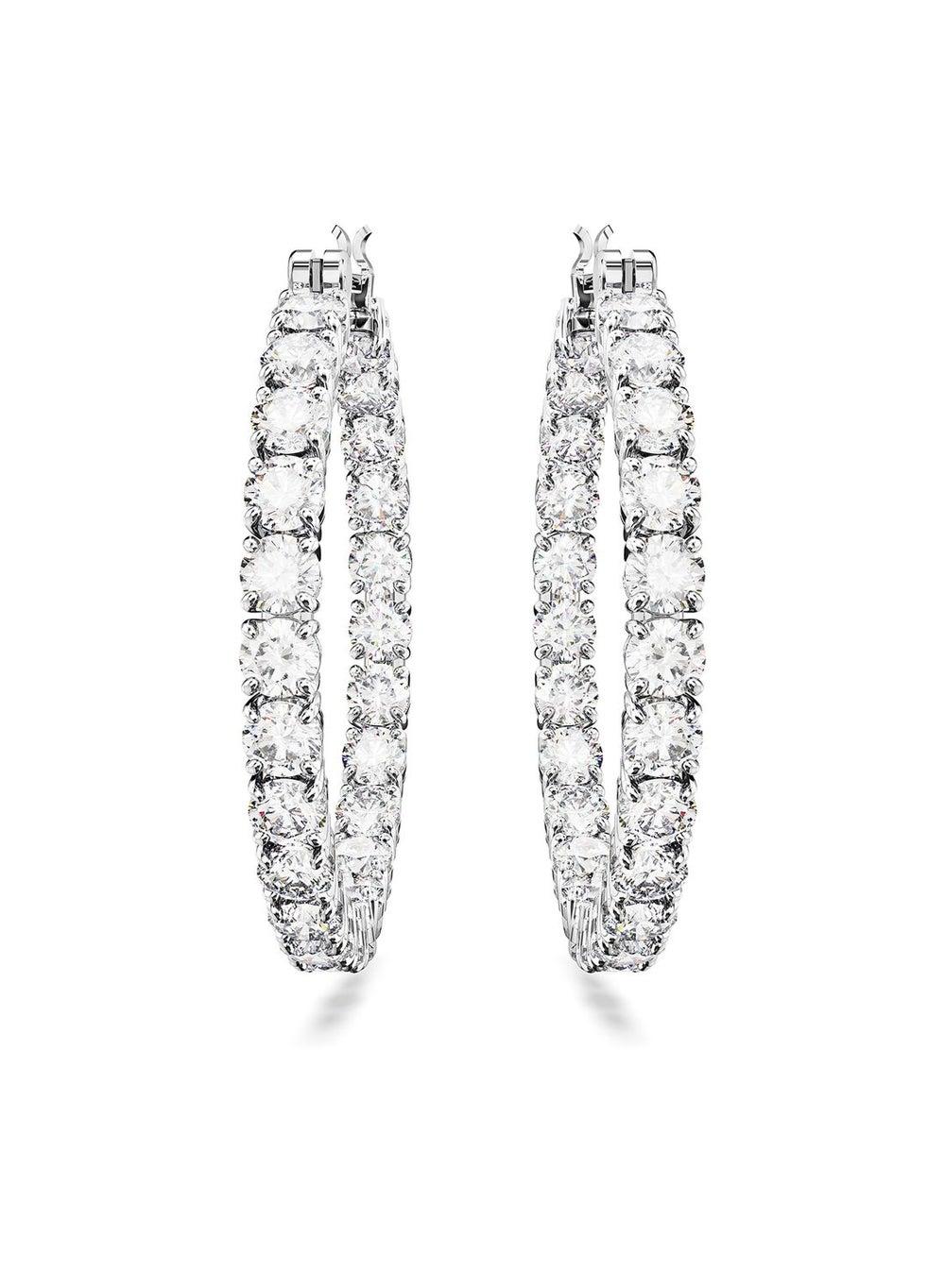 SWAROVSKI Matrix Elegance Hoop Earrings for Women - Image 1