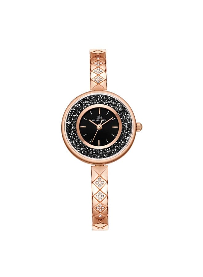 KENNETH SCOTT K23515-RBKB Women's Elegance 30mm Analog Watch - Image 1