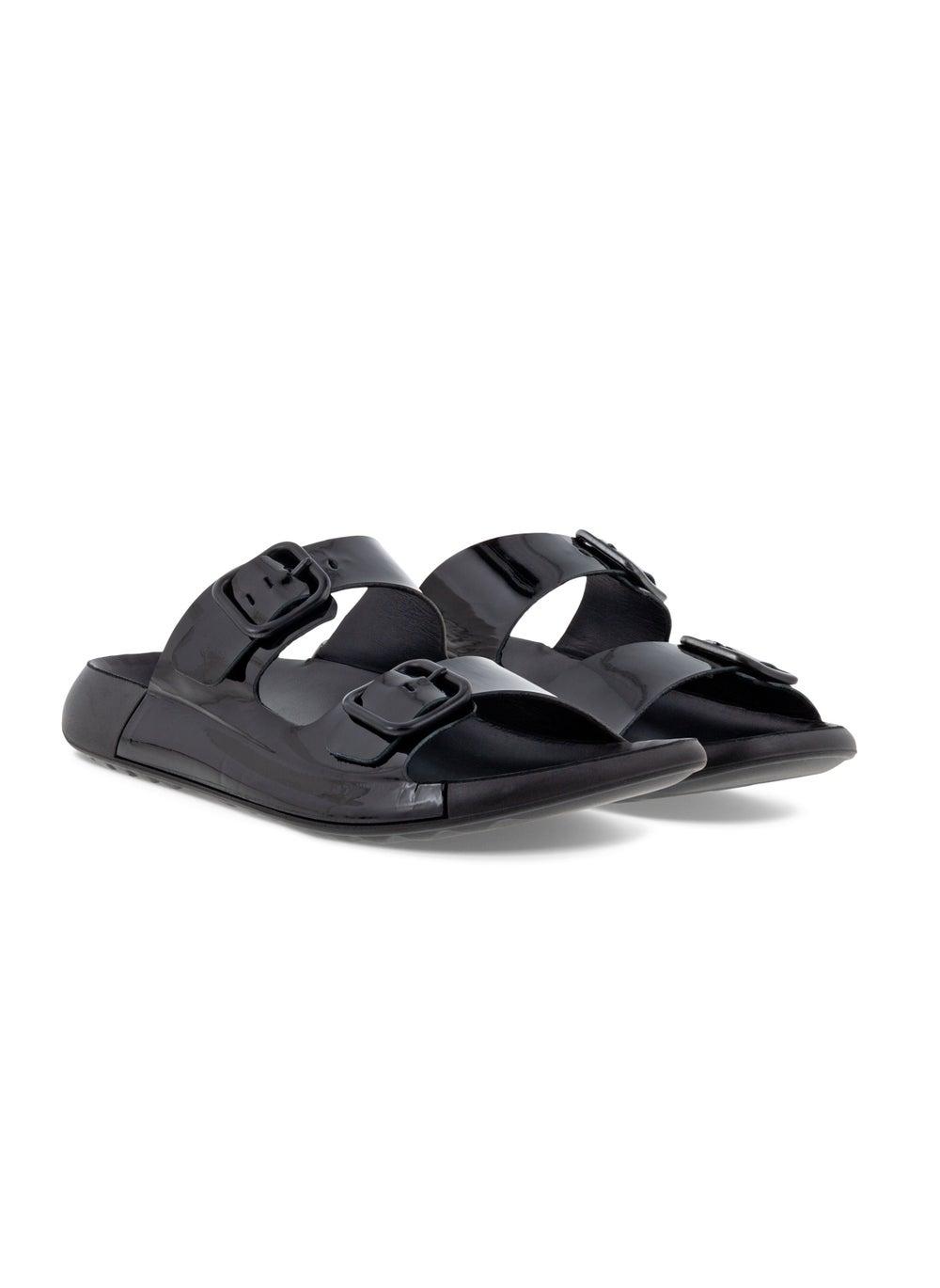 ECCO Cozmo Premium Leather Slides - Image 1