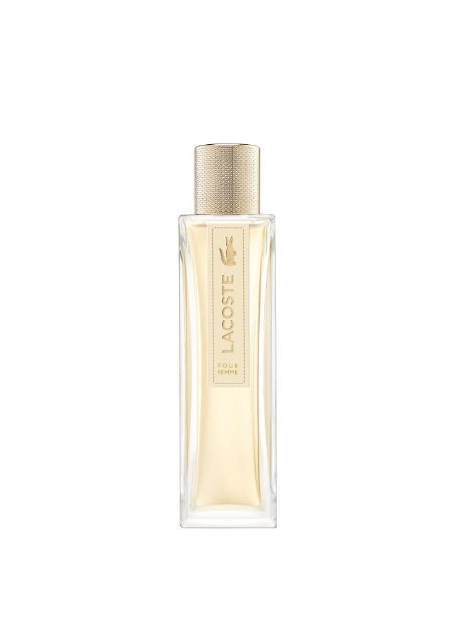 Lacoste Pour Femme Eau De Parfum 90ml - Elegant Floral Woody Scent - Image 1