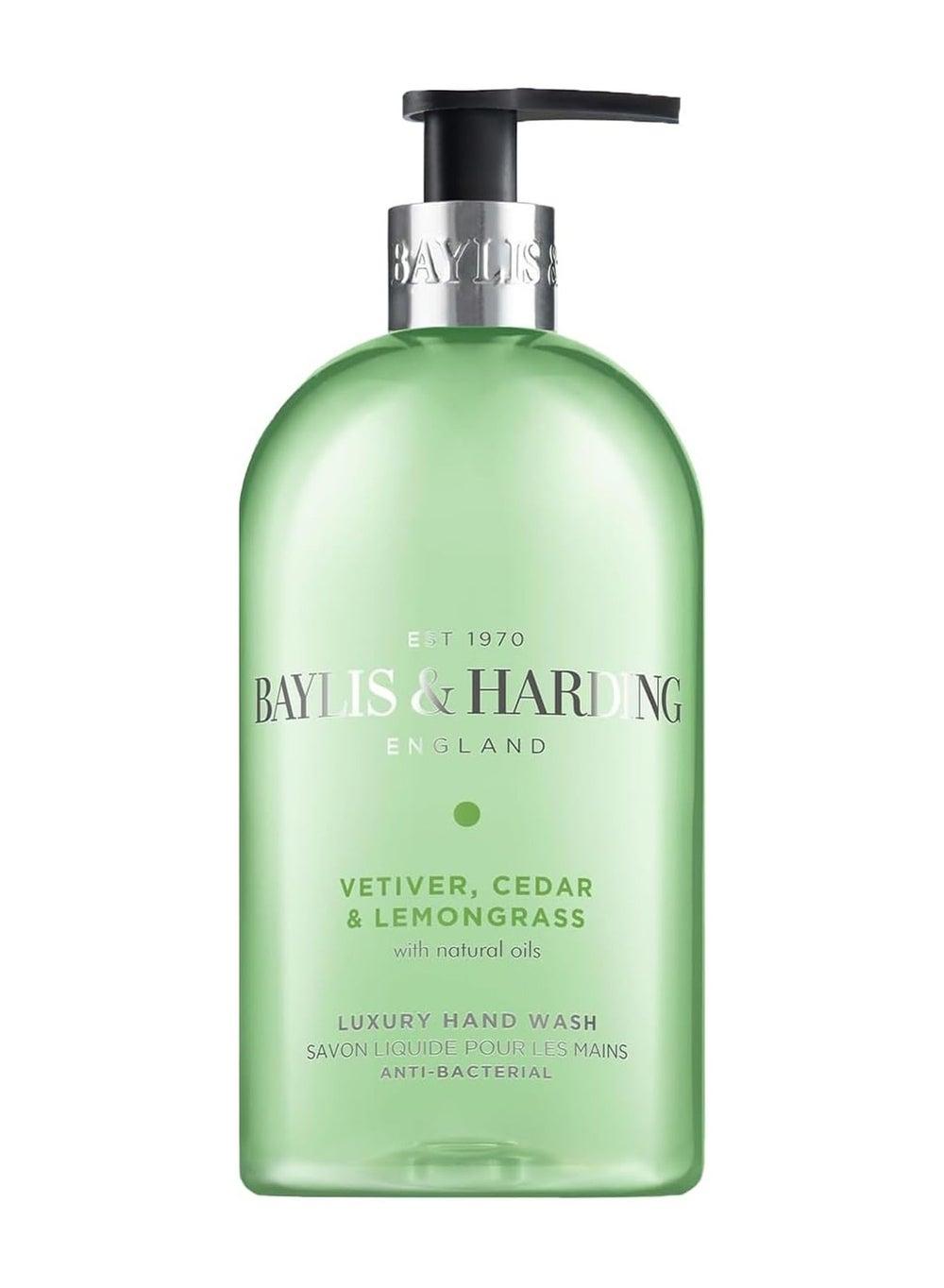 Baylis & Harding Vetiver & Cedar Hand Wash 500ml | Vegan Formula - Image 1