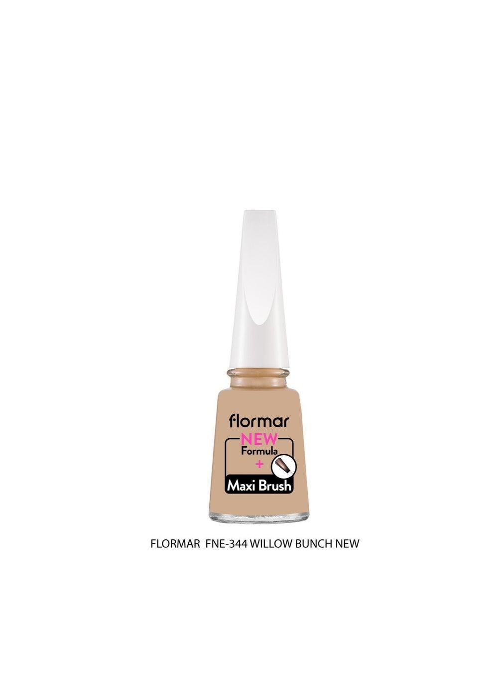 Flormar 344 Willow Bunch Classic Nail Enamel with Enhanced Brush - Image 1