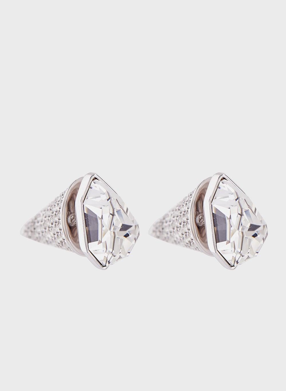 SWAROVSKI Lucent Stone Spyke Glam Stud Earrings - Image 1