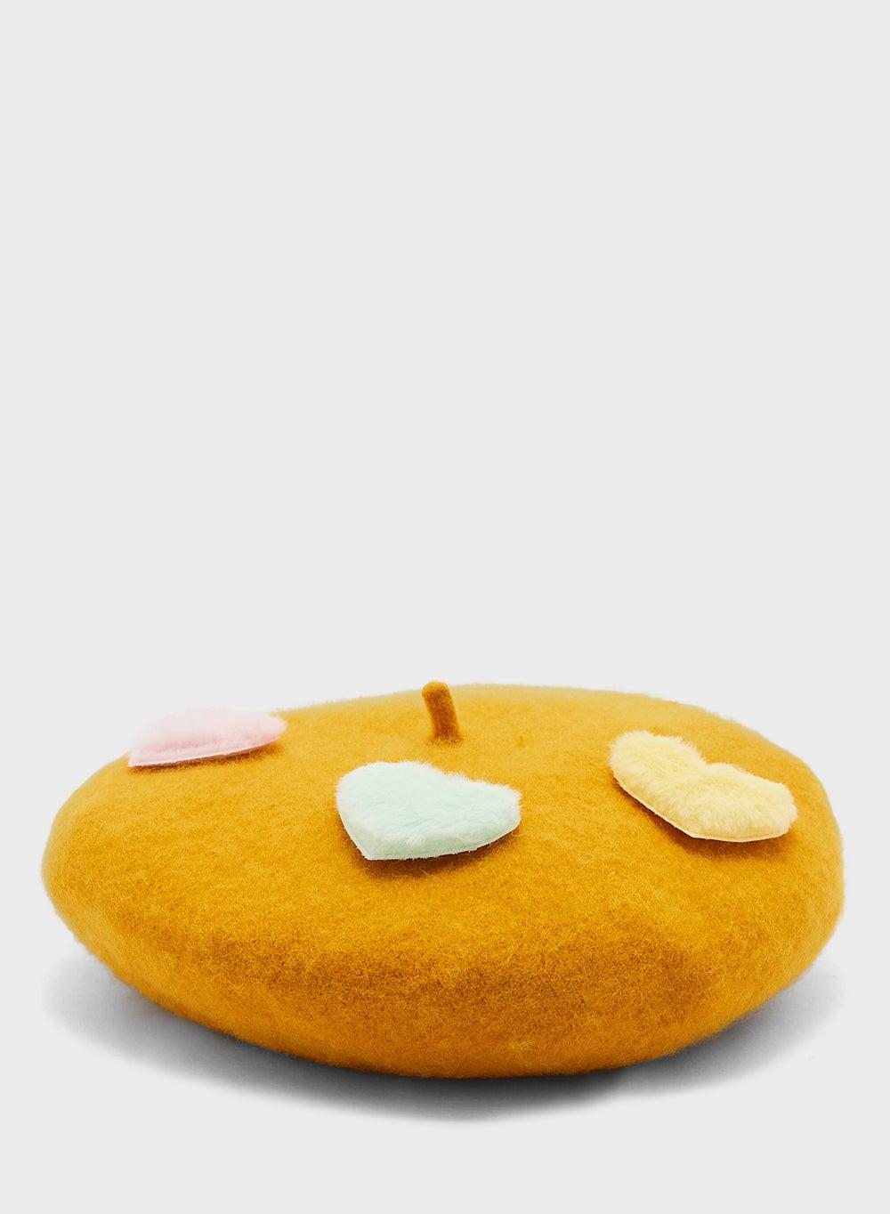 Ginger Heart Beret: Chic Elegance for Women - Image 1