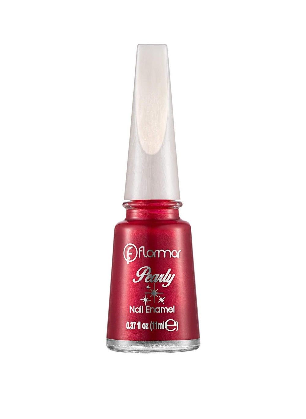 Flormar Pearly PL074 Red Attraction Nail Enamel - Image 1