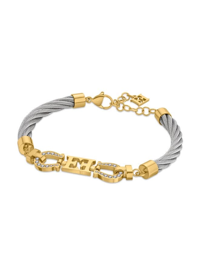 ESCADA Zoe Crystal Horseshoe Charm Bracelet for Elevated Fortune - Image 1