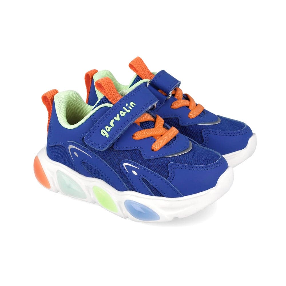 Garvalin Boys Blue Light-Up Sneakers: Fun Meets Comfort - Image 1