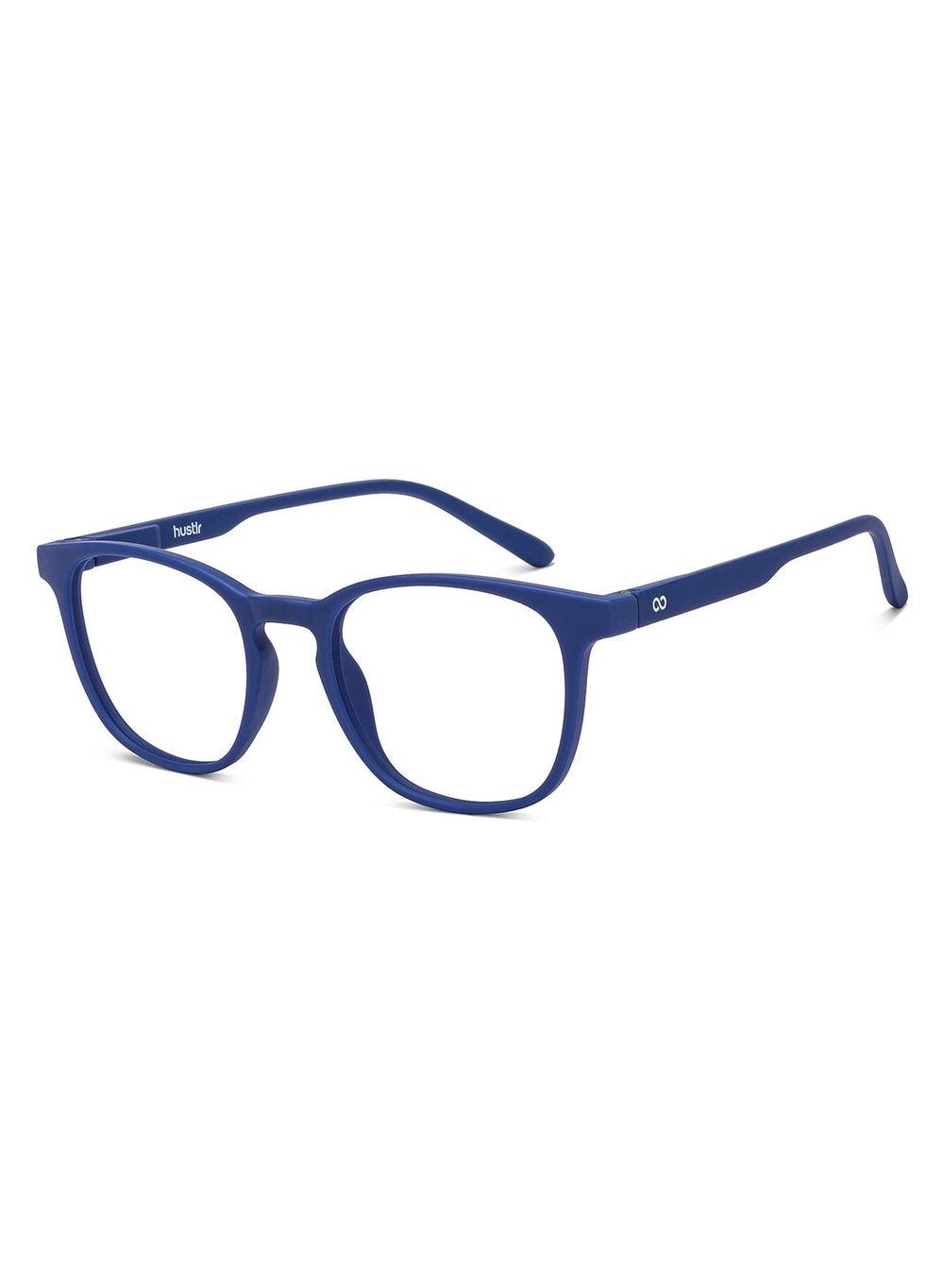 Lenskart Hustlr Blu - Midnight Blue Zero Power Computer Glasses - Image 1