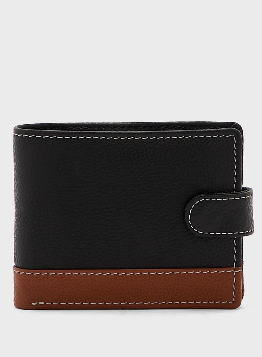 Robert Wood Luxury Genuine Leather Men's Bi-Fold Wallet - Image 1