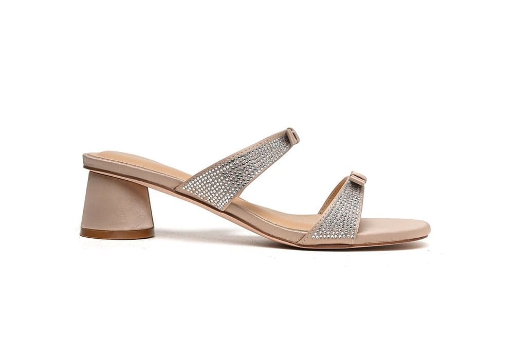 Elegant Two-Strap Low Block Heel Sandals for Women - Image 1