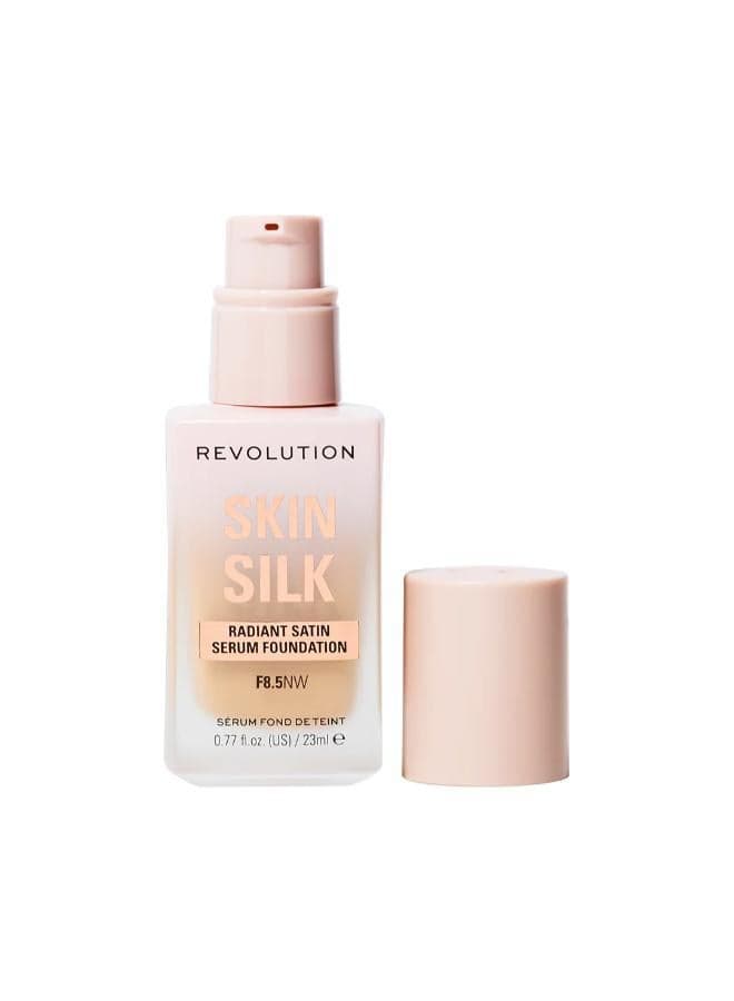 Revolution Skin Silk Serum Foundation F8.5Nw - Hydrate & Glow - Image 1