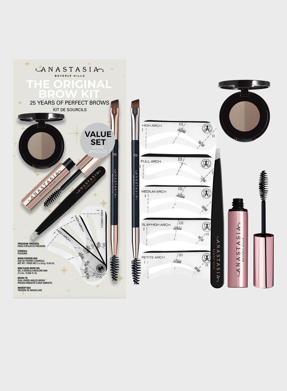 Deluxe Dark Brown Eyebrow Kit - Sculpt & Define - Image 1