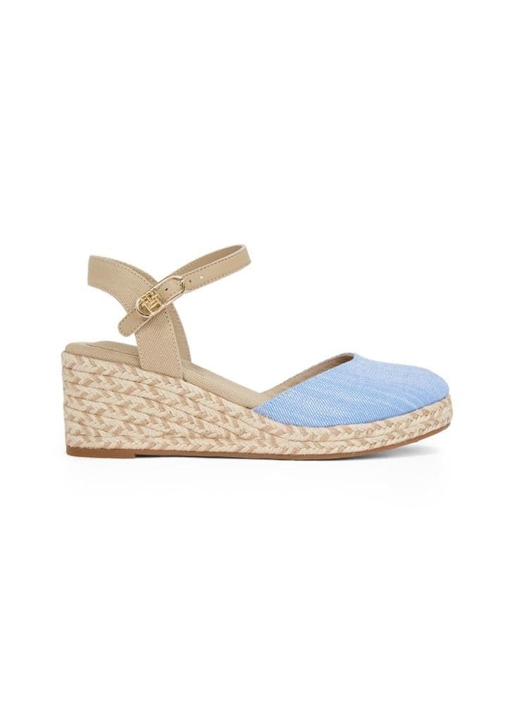 Tommy Hilfiger CHAMBRAY MID WEDGE Luxe Espadrilles FW0FW08477C30 - Image 1