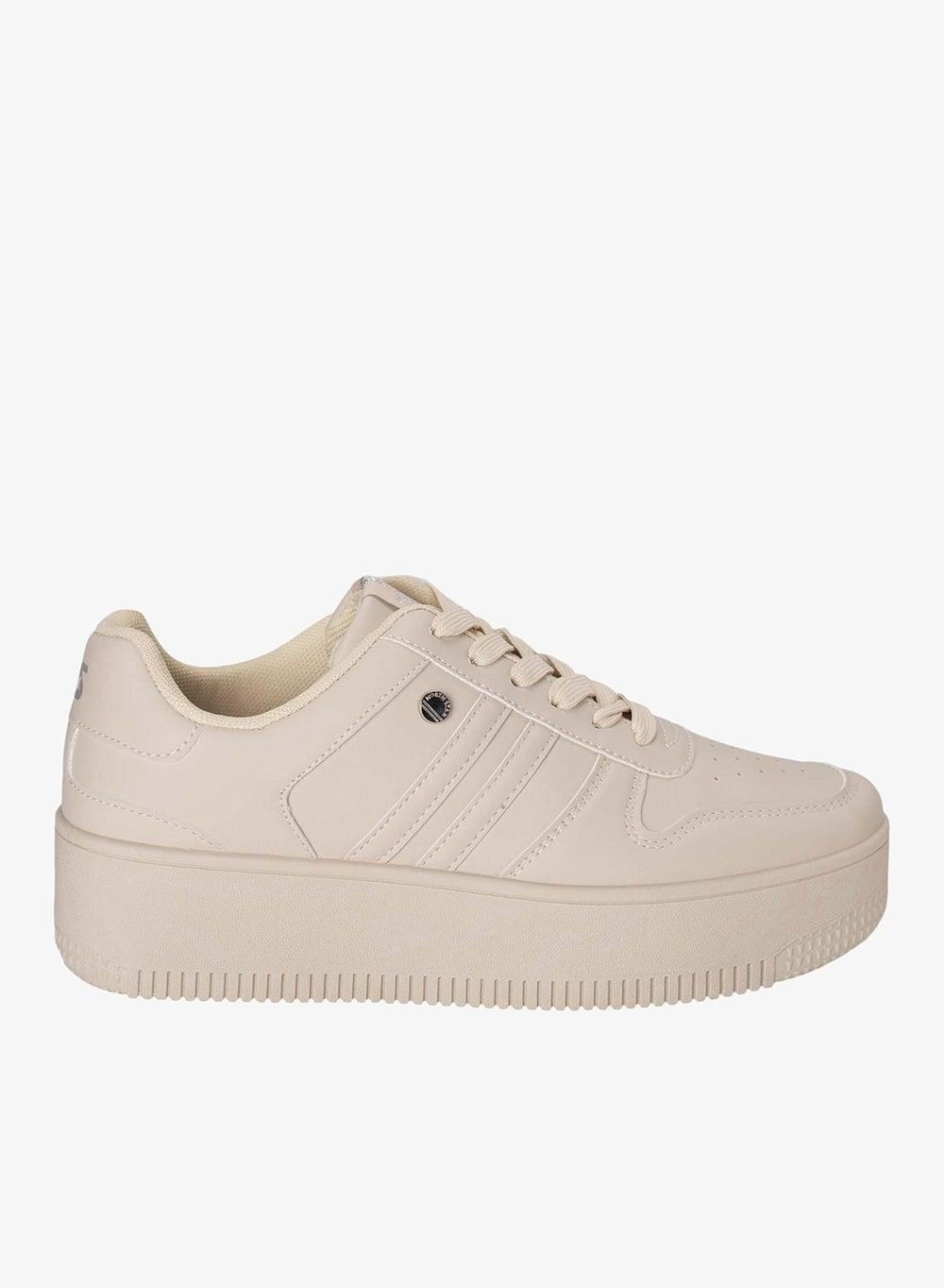 North Star Beige Casual Platform Sneakers for Women - Image 1