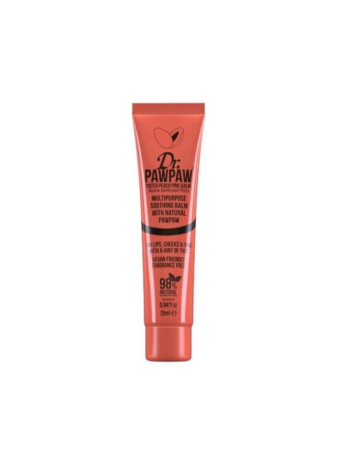 Dr. Pawpaw Peach Pink Tinted Balm - Luxurious 25ml - Image 1