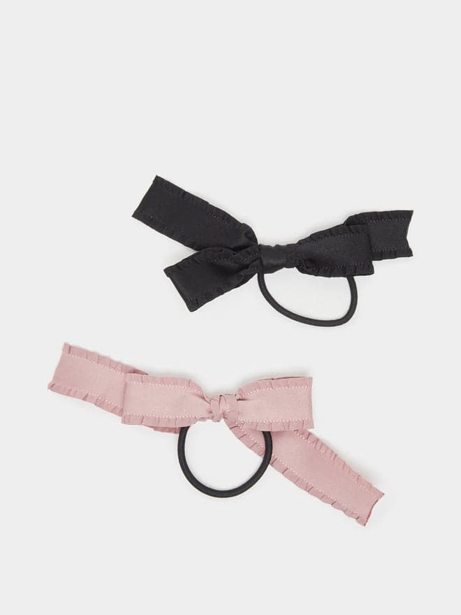 Styli Ribbon Elegance Hair Ties - Set of 2 - Image 1