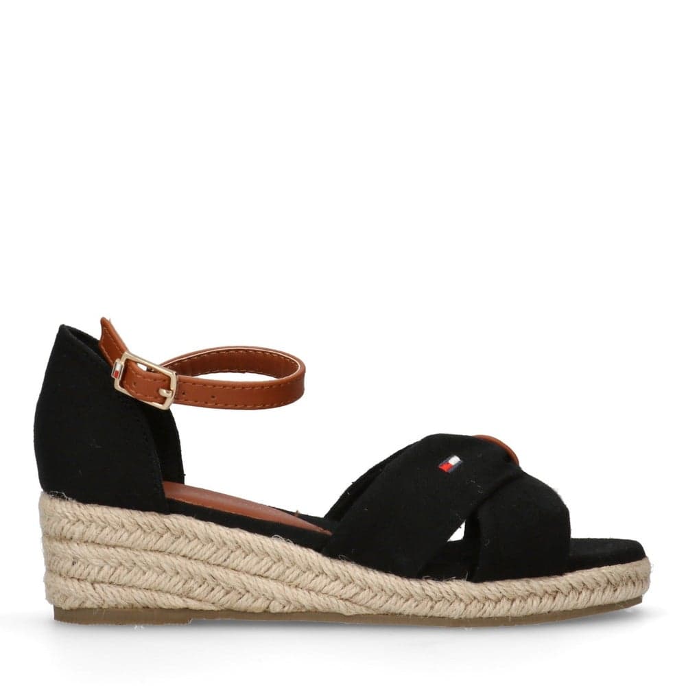 T3A7 33801 0048999 Kids' Elegant Rope Wedge Sandals - Image 1