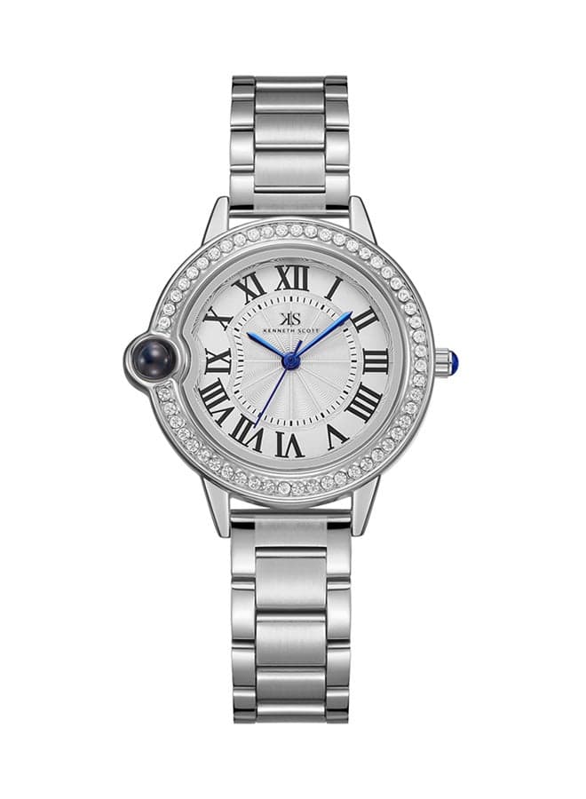 KENNETH SCOTT K22530-SBSW Elegant Stainless Steel Watch for Women - Image 1