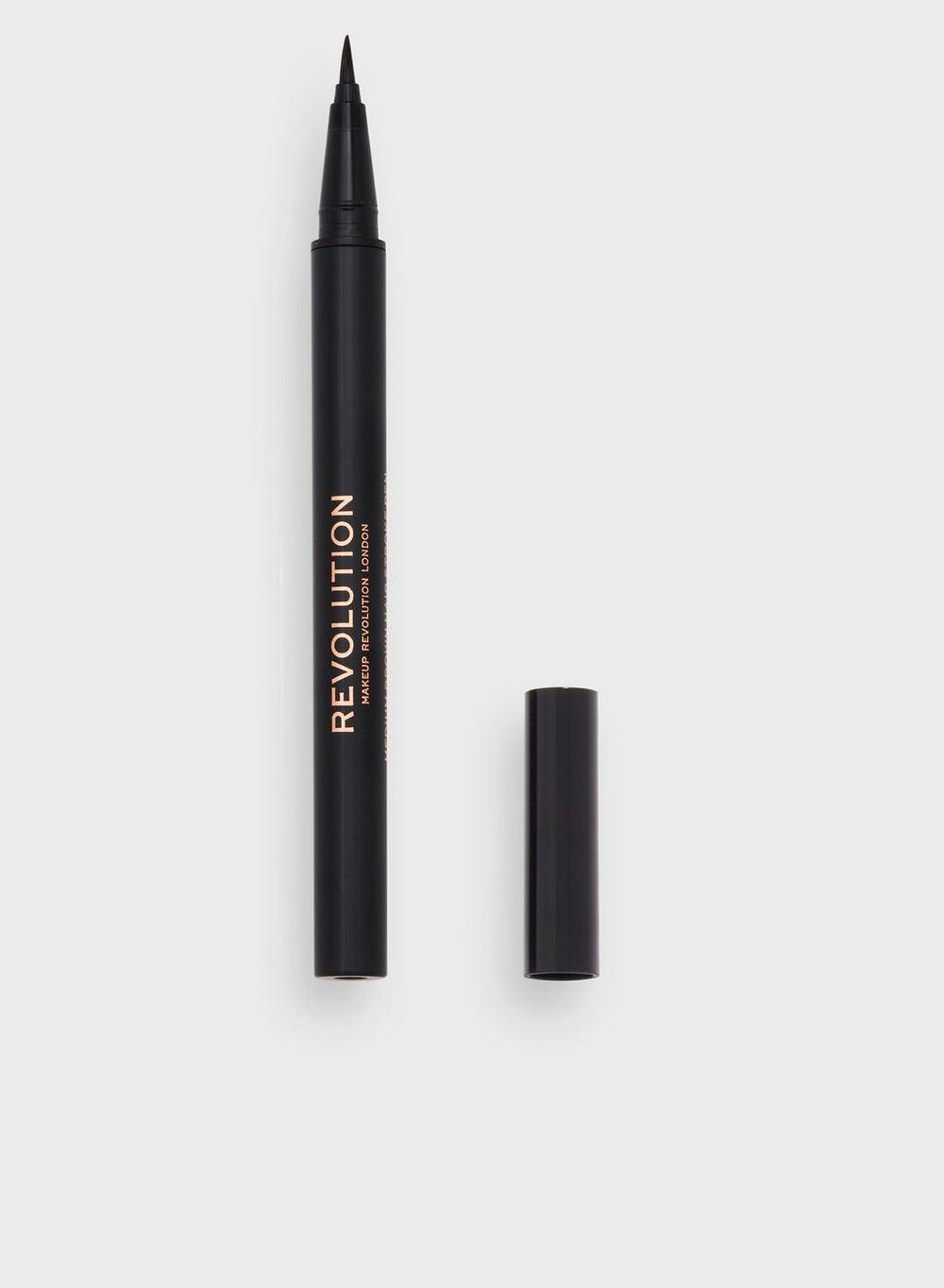 Revolution Hair Stroke Brow Pen - Dark Brown - Image 1