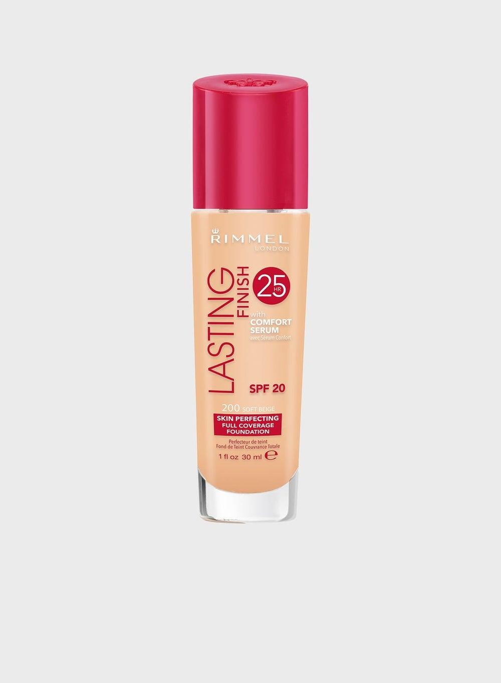 Rimmel Lasting Finish Soft Beige Foundation 200 – 30ml - Image 1