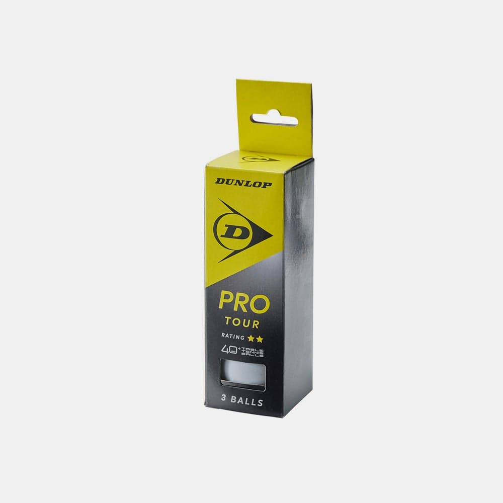 DUNLOP 40+ Pro Tour - Premium Table Tennis Balls, 3-Pack - Image 1