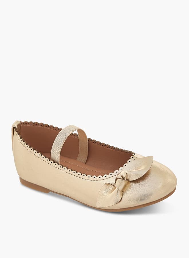 Elegant Bs138 24903Gold Ballerina Shoes for Girls - Image 1