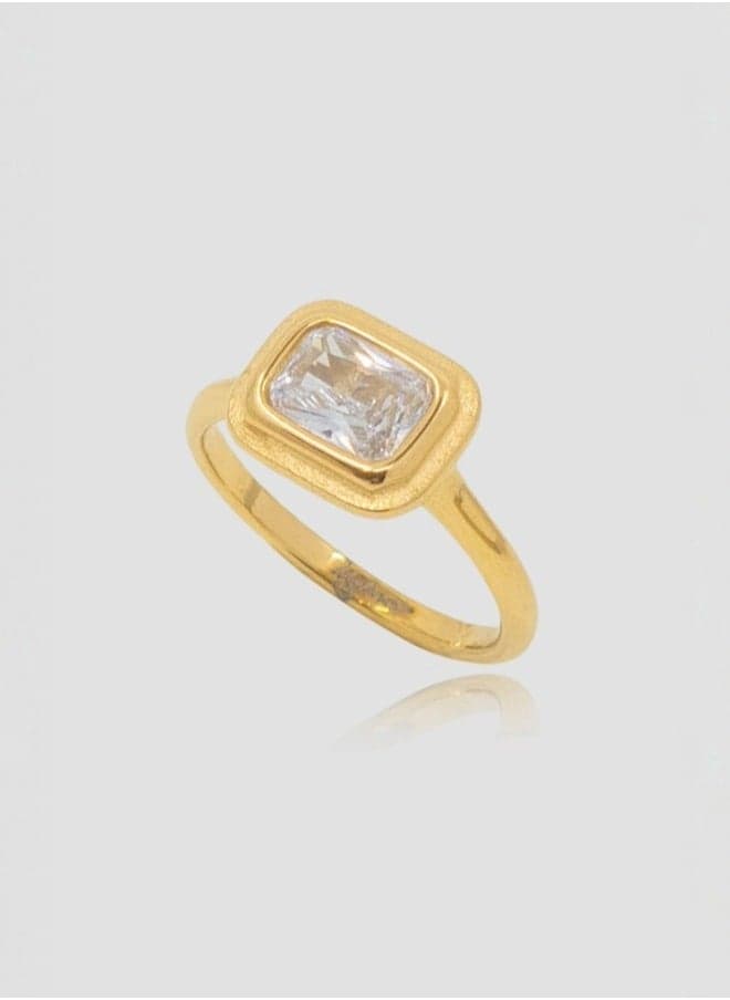 Lady Mauve MONICA - Elegant Hypoallergenic Gold-Plated Ring - Image 1