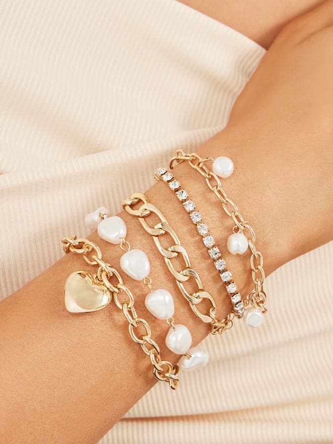 Styli Set of 5 - Embellished Bracelet Collection for Women - Image 1