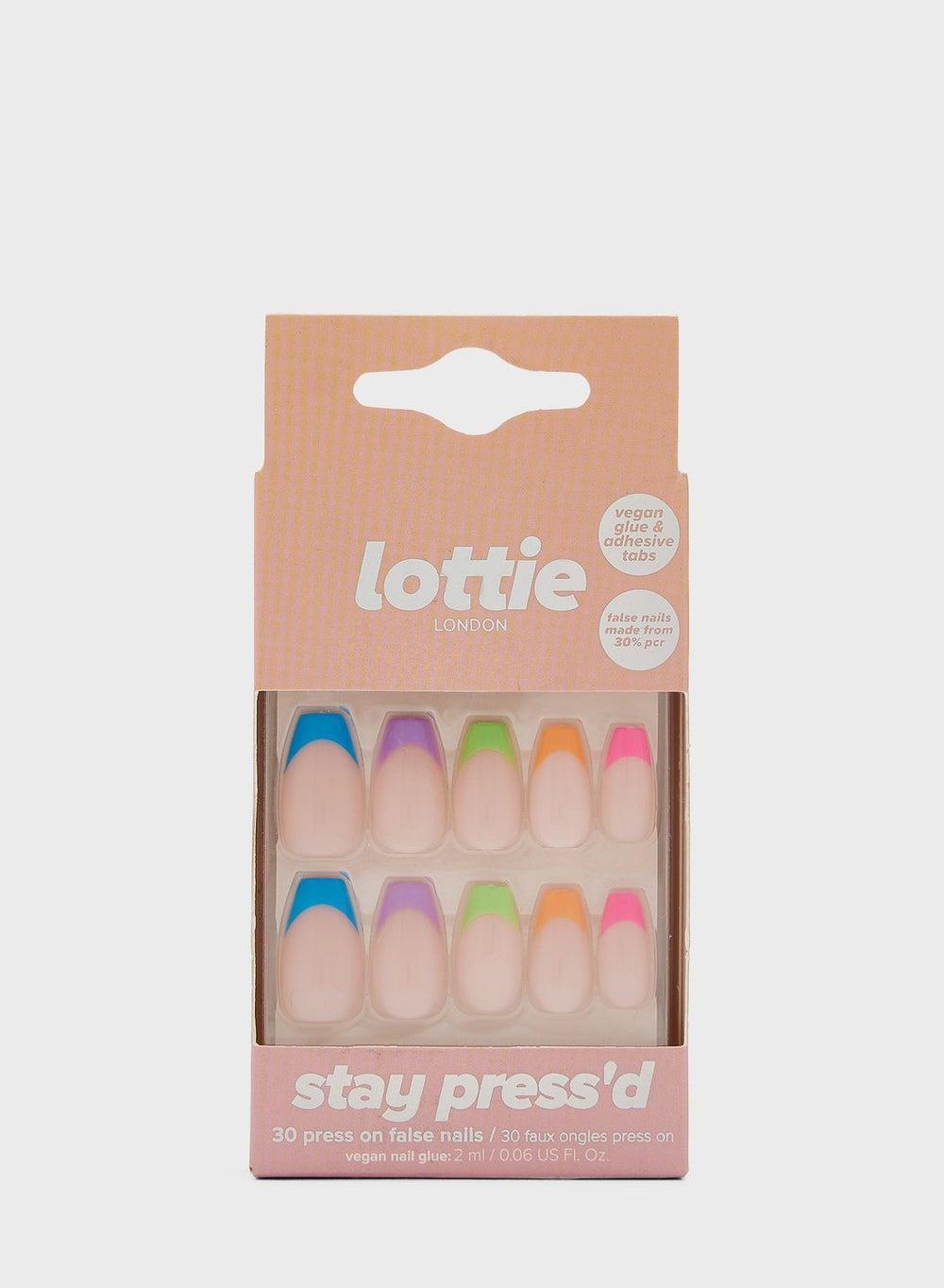 Neon Vibes Almond-Shaped Press-On Nails - Image 1