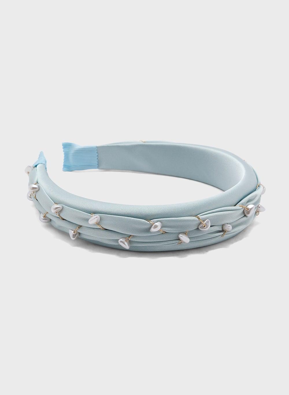 Ella Limited Edition Pearl Woven Headband – Elegance Redefined - Image 1