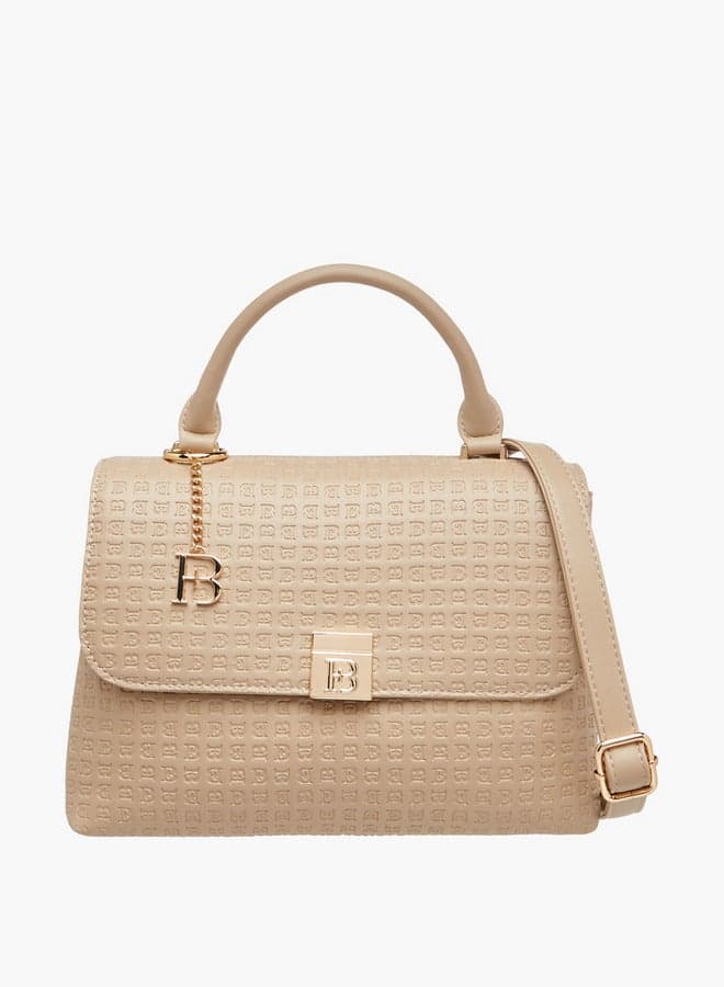 Flora Bella Monogram Satchel – Elegance on the Go - Image 1