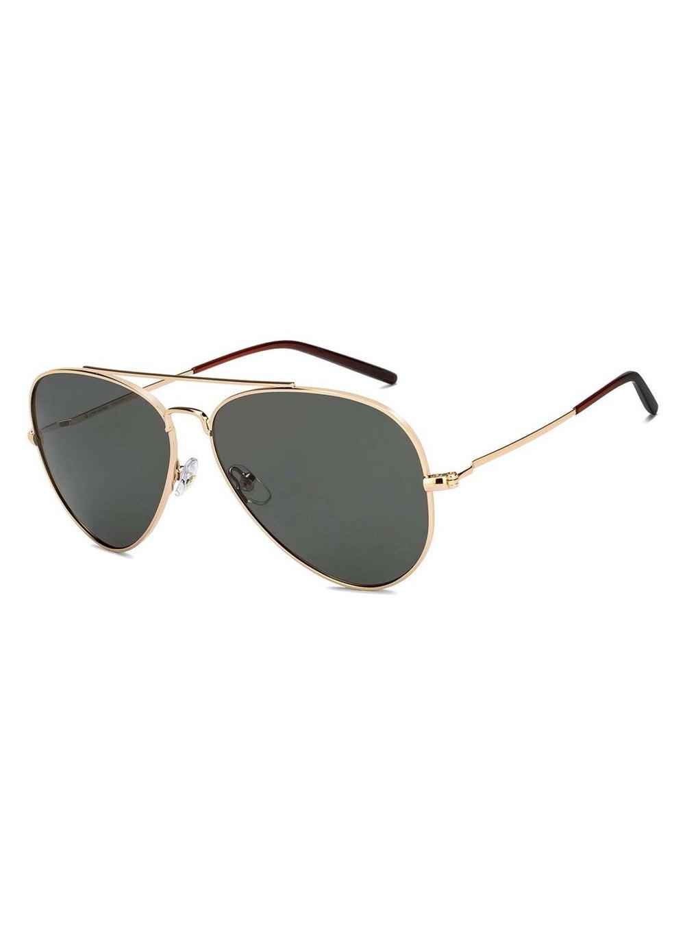 John Jacobs Aviator JJ S16387XW - Premium Gold-Grey Polarized Sunglasses - Image 1