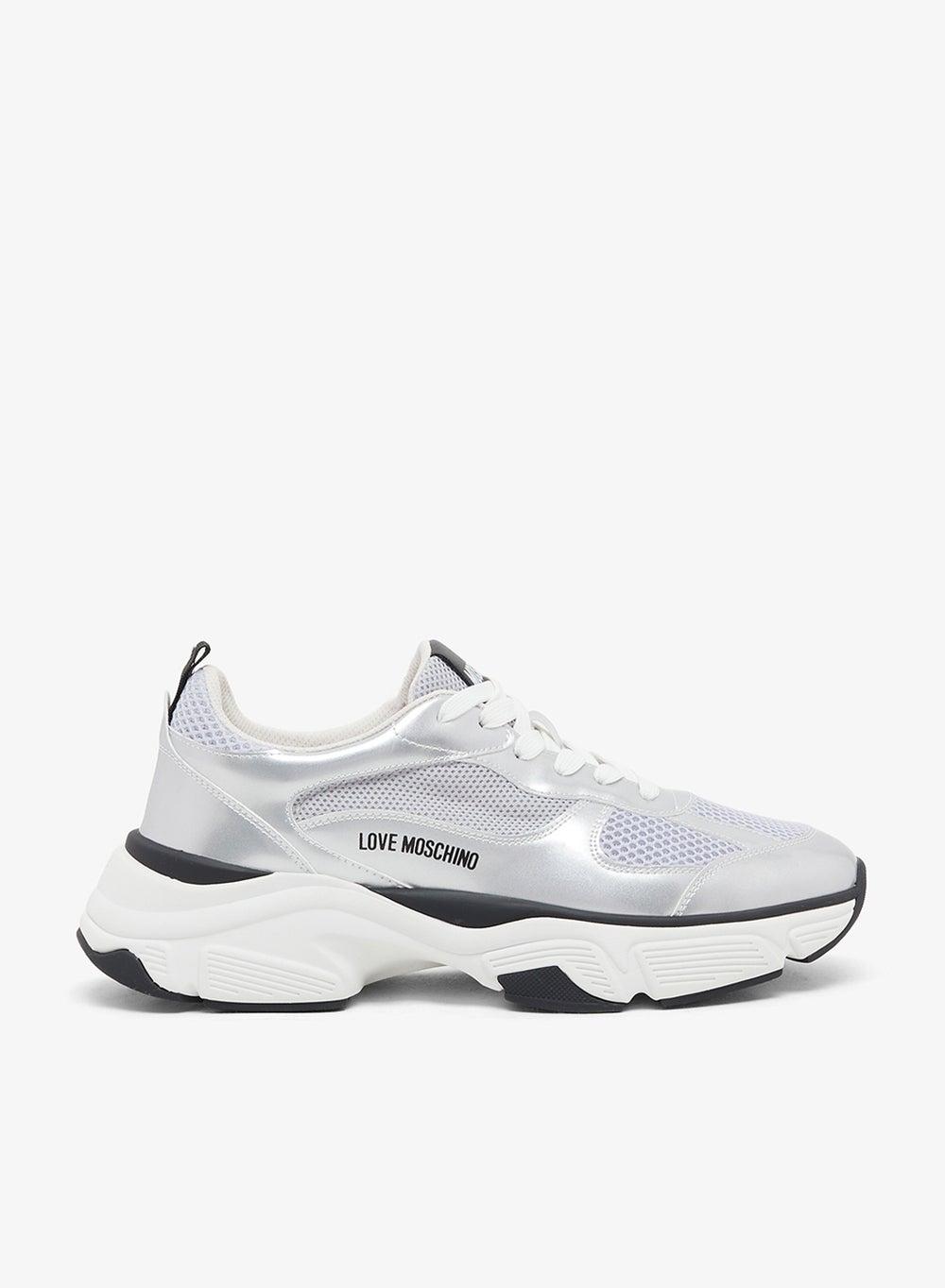 Ja15246G1Niqe90A Silver Elegance Low Top Sneakers - Image 1