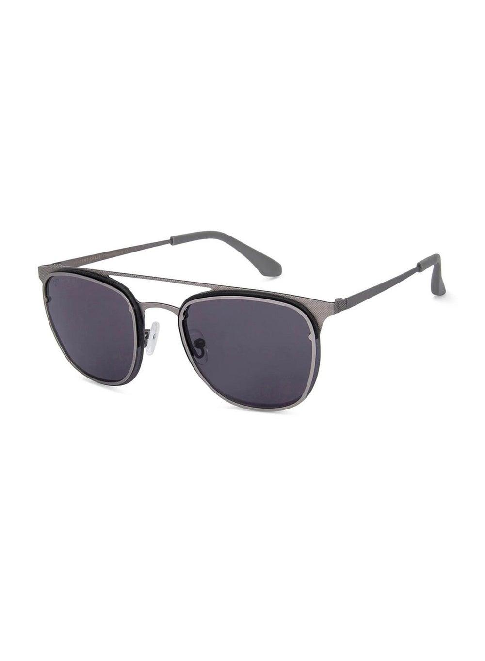 VINCENT CHASE Unisex Grey Round Sunglasses - Medium Fit - Image 1