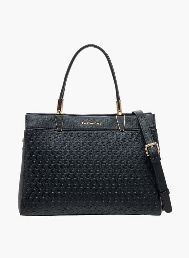 Le Confort Embossed Monogram Tote – Elegance on the Go - Image 1