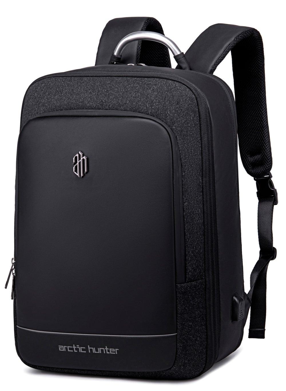 ARCTIC HUNTER B00227L Black: Expandable, Versatile Travel Backpack - Image 1