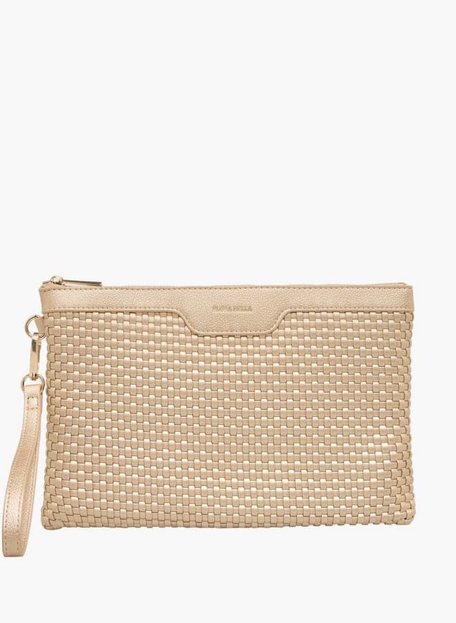 Flora Bella Textured Elegance Pouch with Secure Zip - Image 1