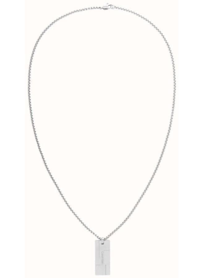 CALVIN KLEIN Stainless Steel Bar Pendant Necklace for Men - Image 1