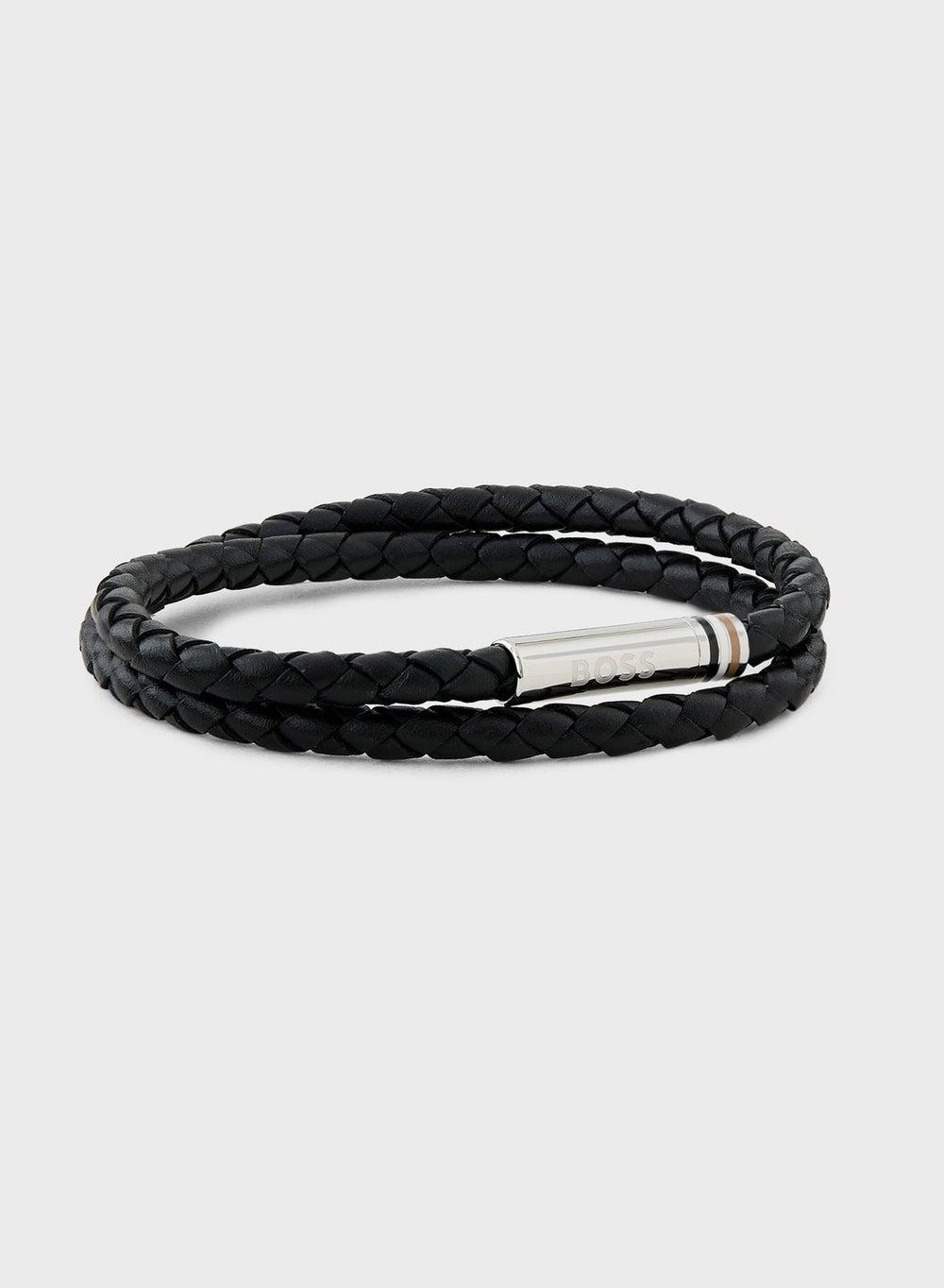 BOSS Ares Men's Bracelet - Elegance in Leather - Image 1