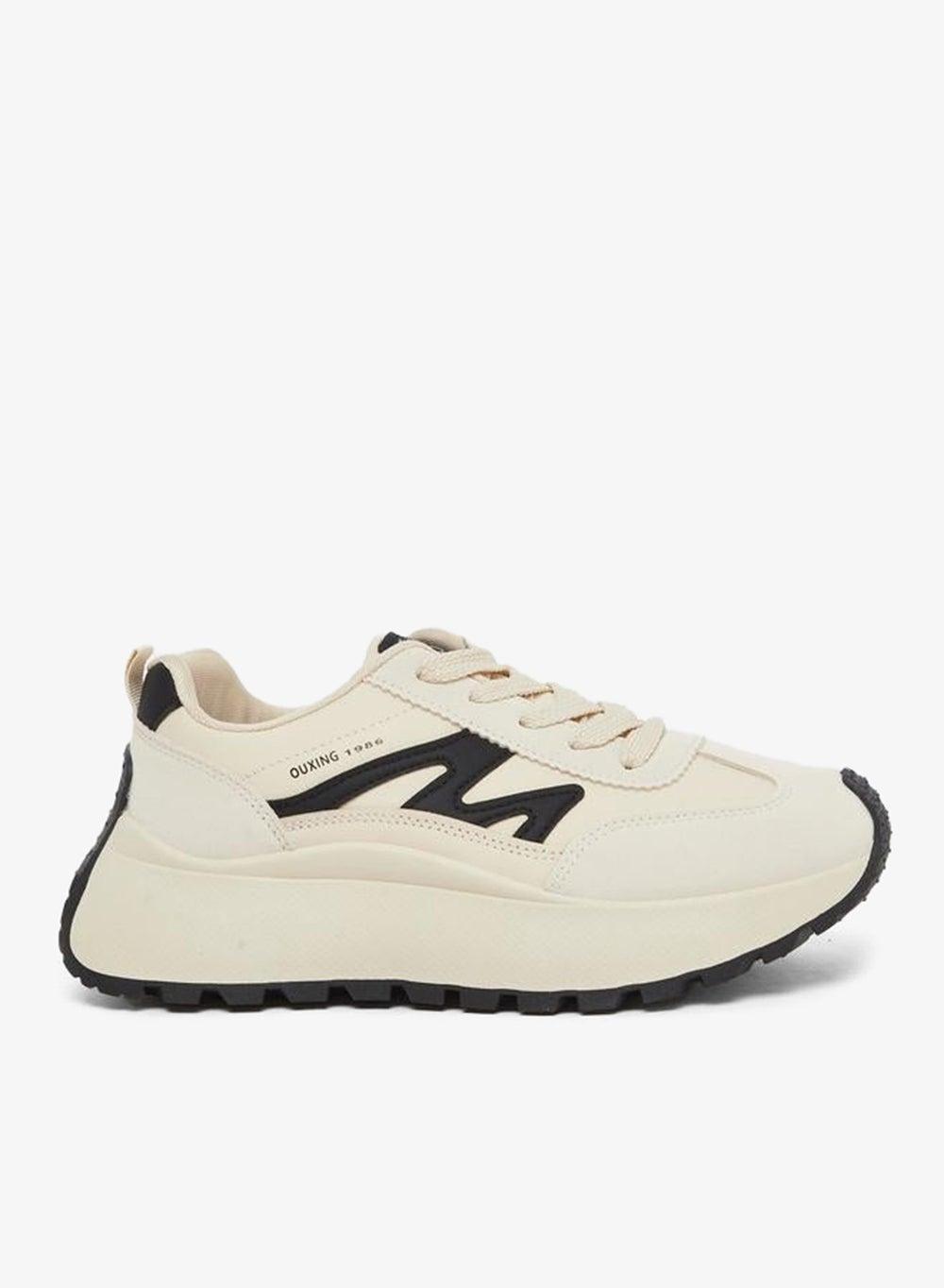 Styli Chic Chunky Sole Lace-Up Sneakers - Image 1