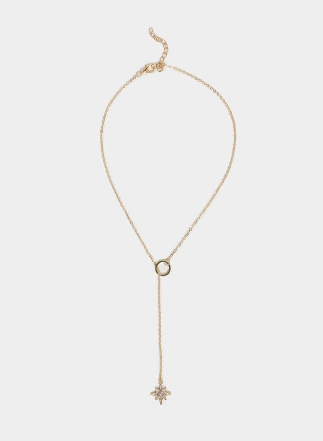 Styli Star Drop Elegance Necklace - A Touch of Radiance - Image 1