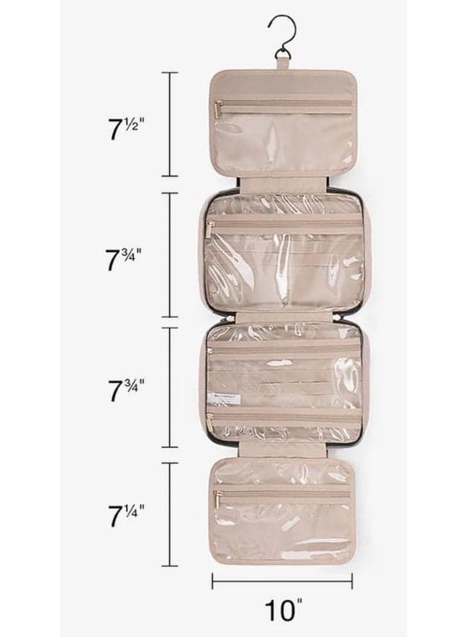 BAGSMART Bonchemin Light Pink - Elegant Hanging Toiletry Organizer - Image 1