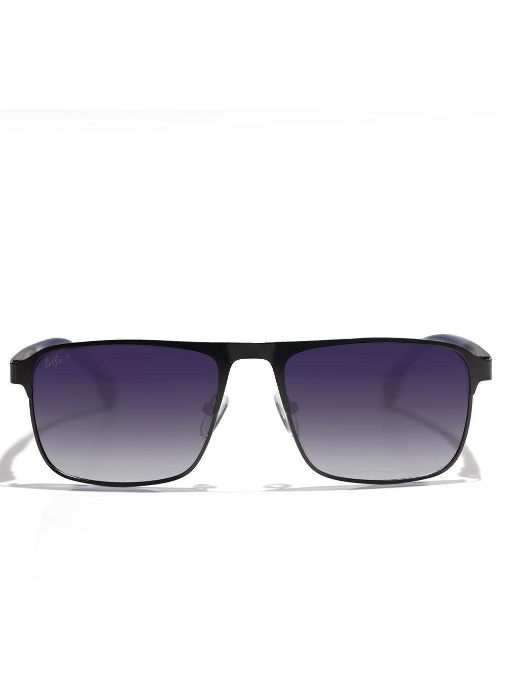 Selfie SE8211-C1 Navigator Polarized Blue Lens Sunglasses - Image 1