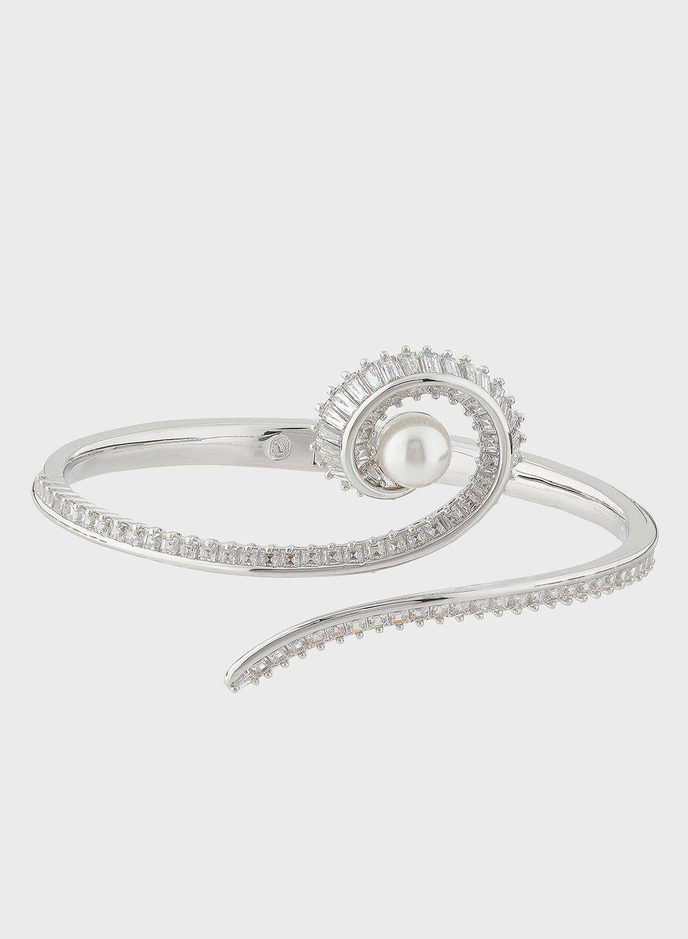 SWAROVSKI SS25: Symphonic Elegance Embellished Bangle - Image 1