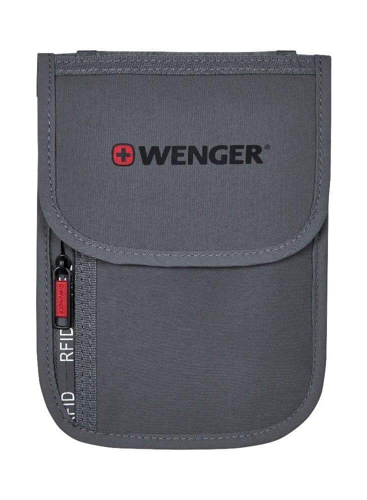 Wenger 611878 RFID Grey Travel Neck Pouch - Ultimate Security - Image 1