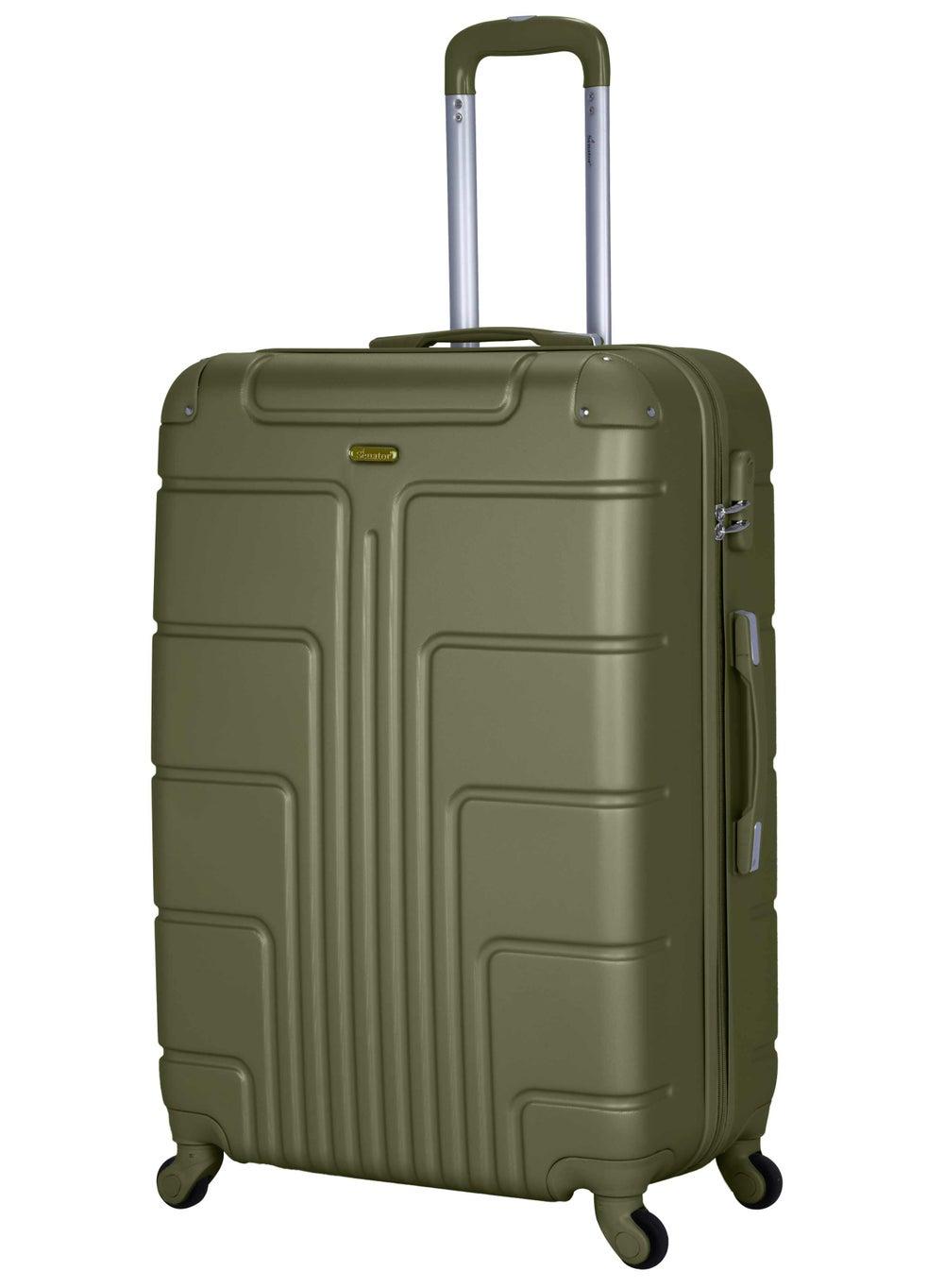 SENATOR 28 Olive Green A1012: Elite Large Spinner Suitcase - Image 1