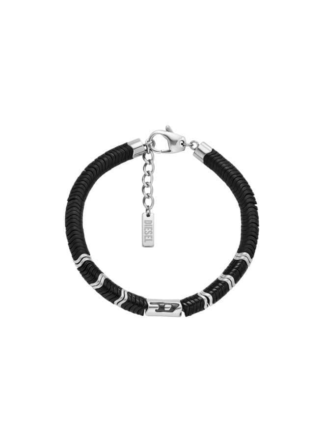 DIESEL Dx1574931 Hematite & Stainless Steel Bracelet - Image 1