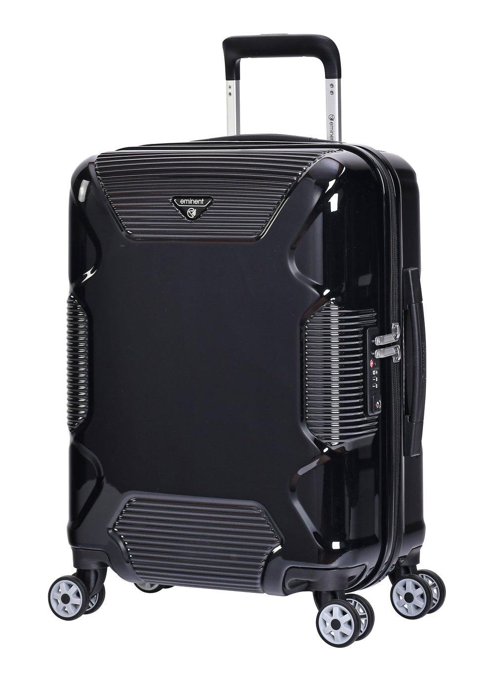 eminent 20 Sleek Polycarbonate Cabin Trolley KJ84 Black - Image 1